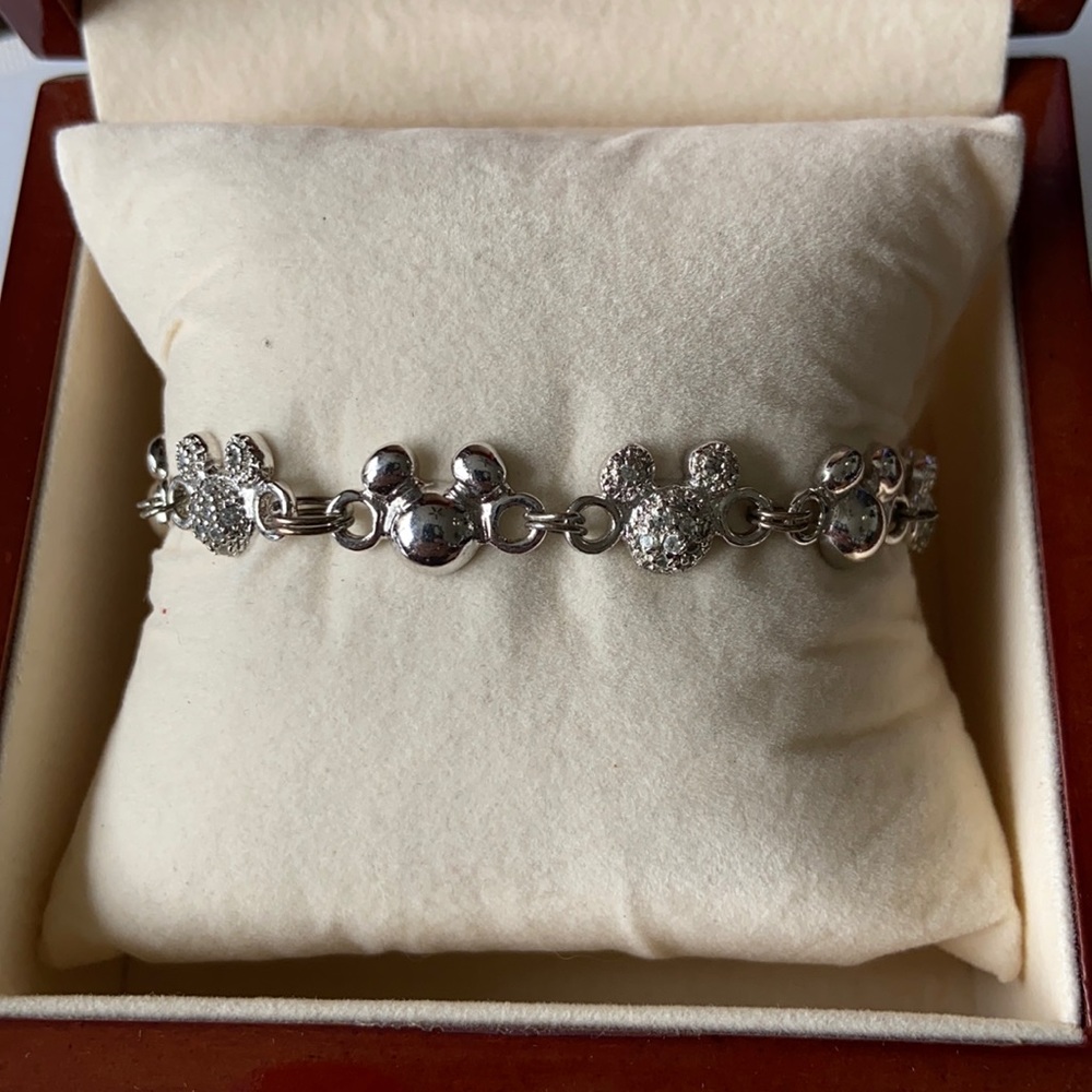 Sterling Silver Mickey Mouse Bracelet